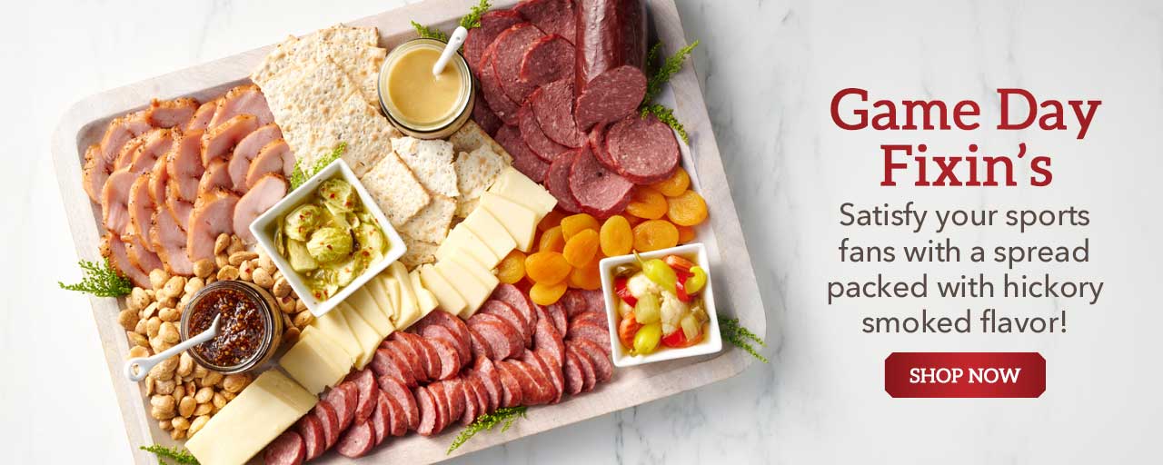 Game Day Fixin's - Satisfy your sports fans with a spread packed with hickory smoked flavor!